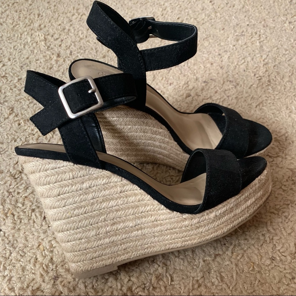 Charlotte Russe Black Wedges (Women) Size 8 NEW